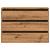 Dulap colț sertare stejar artizanal 80x41x58 cm lemn prelucrat GartenMobel Dekor