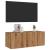 Dulap TV perete, stejar artizanal, 80x30x30 cm, lemn prelucrat GartenMobel Dekor