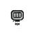 Proiector LED cu angel eyes DRL alb 1500lm 30W 12V-24V  Cod: ZC-4SQ Automotive TrustedCars