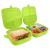 Cutie de Pranz Compartimentată 2x700ml verde Handy KitchenServ