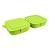 Cutie de Pranz Compartimentată 2x700ml verde Handy KitchenServ