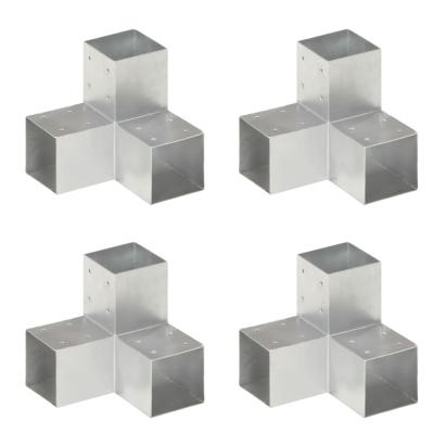 Conectori de grindă, formă Y, 4 buc, 91x91 mm, metal galvanizat GartenMobel Dekor