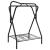 Suport pentru șa, pliabil, de sine stătător, negru, fier GartenMobel Dekor