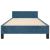 Cadru de pat fără saltea, albastru închis, 100x200 cm, catifea GartenMobel Dekor