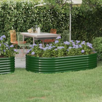 Strat înălțat grădină 175x100x36 cm oțel vopsit electrostatic GartenMobel Dekor