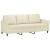 Set de canapele cu perne, 4 piese, crem, piele ecologică GartenMobel Dekor