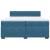 Pat box spring cu saltea, albastru, 200x200 cm, catifea GartenMobel Dekor