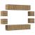 Set dulap TV 8 piese montat pe perete Stejar artizanal GartenMobel Dekor