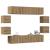Set dulap TV 8 piese montat pe perete Stejar artizanal GartenMobel Dekor