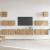 Set dulap TV 7 piese montat pe perete Stejar artizanal GartenMobel Dekor