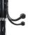 Cuier cu suport umbrelă, negru 180 cm fier vopsit electrostatic GartenMobel Dekor