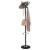 Cuier cu suport umbrelă, negru 180 cm fier vopsit electrostatic GartenMobel Dekor