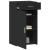 Dulap, negru, 50x42,5x93 cm, lemn prelucrat GartenMobel Dekor
