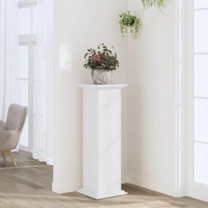 Suport de plante, alb, 33x33x100 cm, lemn prelucrat GartenMobel Dekor