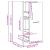 Dulap de farmacie, negru, 30x41x77,5 cm, lemn prelucrat GartenMobel Dekor