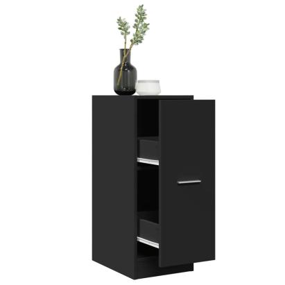 Dulap de farmacie, negru, 30x41x77,5 cm, lemn prelucrat GartenMobel Dekor