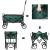Carucior de gradina pliabil, maxim 80 kg, roti pivotante, 113x91 cm, greutate 8.5 kg, verde MultiMark GlobalProd