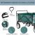 Carucior de gradina pliabil, maxim 80 kg, roti pivotante, 113x91 cm, greutate 8.5 kg, verde MultiMark GlobalProd