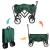 Carucior de gradina pliabil, maxim 80 kg, roti pivotante, 113x91 cm, greutate 8.5 kg, verde MultiMark GlobalProd
