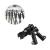 Conectori de tip x pentru araci de gradina cu diametrul de 11 mm, reutilizabili, reglabili, set 6 bucati MultiMark GlobalProd