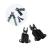 Conectori de tip x pentru araci de gradina cu diametrul de 11 mm, reutilizabili, reglabili, set 6 bucati MultiMark GlobalProd