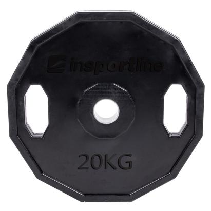 Greutate cauciucata 20kg/51mm inSPORTline Ruberton FitLine Training