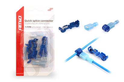 Cuplaje electrice pentru imbinari rapide de tip-T 0,75 - 2,5mm2, 15A, 5buc/blister AutoDrive ProParts
