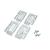 Suport numar inmatriculare auto transparent, 110mm, 2 bucati AutoDrive ProParts