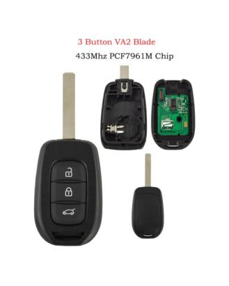 Cheie cu Telecomanda Renault 3 BUTOANE PCF7961M LAMELA VA2 AutoProtect KeyCars