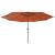 Umbrelă soare de grădină cu LED-uri, cărămiziu, 400 cm GartenMobel Dekor