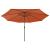 Umbrelă soare de grădină cu LED-uri, cărămiziu, 400 cm GartenMobel Dekor