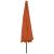 Umbrelă soare de grădină cu LED-uri, cărămiziu, 400 cm GartenMobel Dekor
