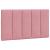 Pat cu saltea, roz, 80x200 cm, catifea GartenMobel Dekor