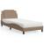 Pat cu saltea, cappuccino, 90x190 cm piele ecologică GartenMobel Dekor