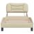 Cadru de pat cu lumini LED, crem, 90x190 cm, textil GartenMobel Dekor
