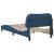 Cadru de pat cu lumini LED, albastru, 90x190 cm, textil GartenMobel Dekor