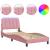 Cadru de pat cu lumini LED, roz, 80x200 cm, catifea GartenMobel Dekor