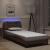Cadru de pat cu lumini LED, maro, 80x200 cm, piele ecologică GartenMobel Dekor