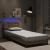 Cadru de pat cu lumini LED cappuccino 90x190 cm piele ecologică GartenMobel Dekor
