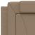 Cadru de pat cu lumini LED cappuccino 80x200 cm piele ecologică GartenMobel Dekor