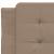 Cadru de pat cu lumini LED cappuccino 80x200 cm piele ecologică GartenMobel Dekor