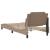 Cadru de pat cu lumini LED cappuccino 80x200 cm piele ecologică GartenMobel Dekor