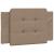 Cadru de pat cu lumini LED cappuccino 80x200 cm piele ecologică GartenMobel Dekor