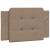 Cadru de pat cu lumini LED cappuccino 90x190 cm piele ecologică GartenMobel Dekor