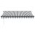 Copertină retractabilă automat, antracit/alb, 350x250 cm GartenMobel Dekor