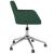 Scaun de birou pivotant, verde închis, textil GartenMobel Dekor