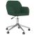 Scaun de birou pivotant, verde închis, textil GartenMobel Dekor