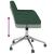 Scaun de birou pivotant, verde închis, textil GartenMobel Dekor