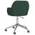 Scaun de birou pivotant, verde închis, textil GartenMobel Dekor