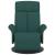 Fotoliu rabatabil cu suport de picioare, verde închis, textil GartenMobel Dekor